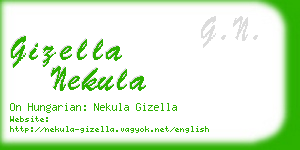 gizella nekula business card